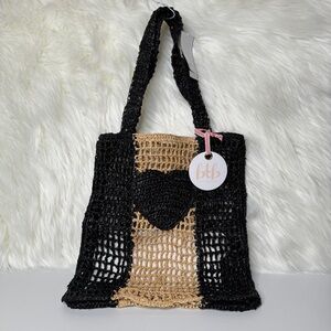 BTB Los Angeles Heart Stripe Large Tote
